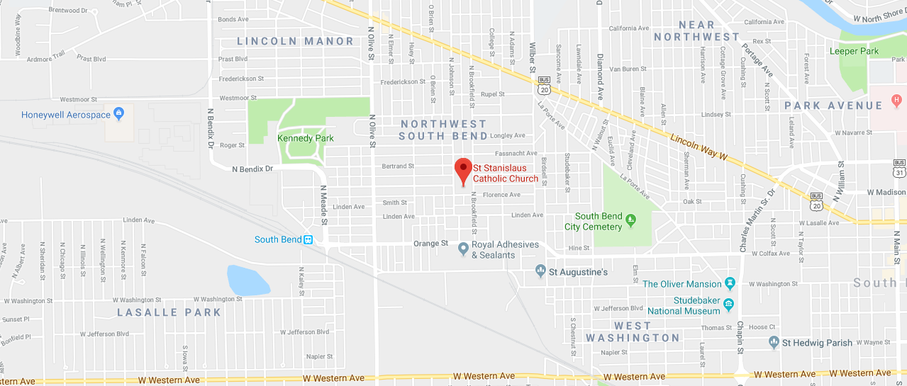 Directions St. Stanislaus